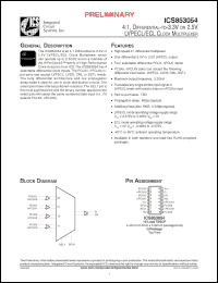 Click here to download ICS853054AGT Datasheet