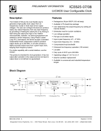 Click here to download ICS525R-07 Datasheet