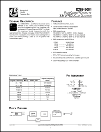 Click here to download ICS843051AGLF Datasheet