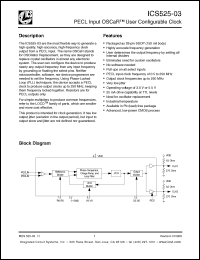 Click here to download ICS525R-03IT Datasheet