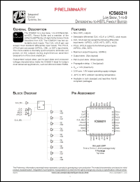 Click here to download ICS8521BYILFT Datasheet