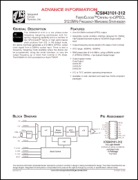 Click here to download ICS843101-312 Datasheet