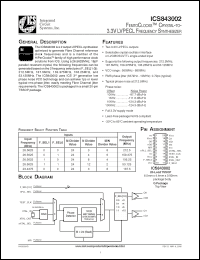 Click here to download ICS843002AGLFT Datasheet