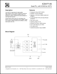 Click here to download ICS477R-05ILF Datasheet