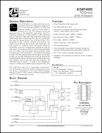 Click here to download ICS874003AG Datasheet