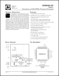Click here to download ICS8432DYI-101T Datasheet