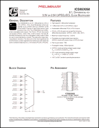 Click here to download ICS853058AG Datasheet