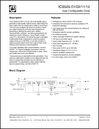 Click here to download ICS525R-02ILFT Datasheet