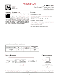 Click here to download ICS844011AGIT Datasheet