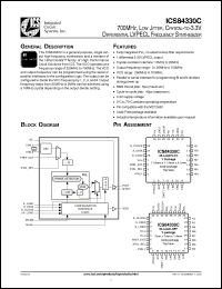 Click here to download ICS84330CYLN Datasheet