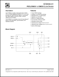 Click here to download ICS558G-01T Datasheet