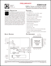 Click here to download ICS84314A02L Datasheet