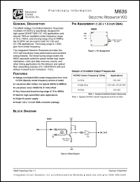 Click here to download M635 Datasheet