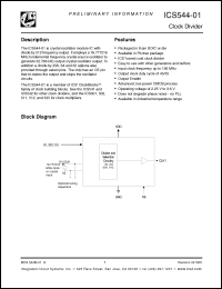 Click here to download ICS544M-01T Datasheet