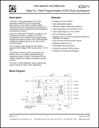 Click here to download ICS271PG Datasheet