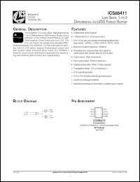 Click here to download ICS85411AMLF Datasheet