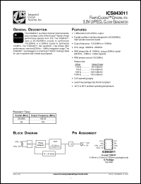 Click here to download ICS843011AGLFT Datasheet