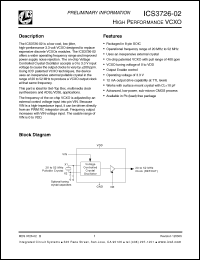 Click here to download ICS3726M-02T Datasheet