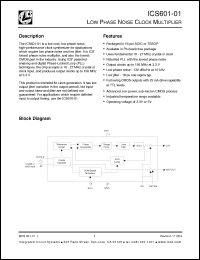 Click here to download ICS601M-01ILFT Datasheet