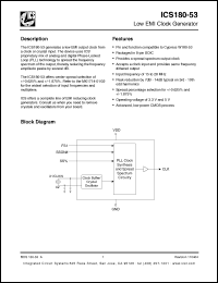 Click here to download ICS180M-53LFT Datasheet