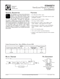 Click here to download ICS843071AGIT Datasheet