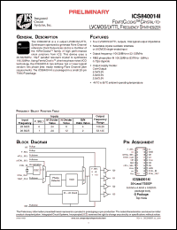 Click here to download ICS840014AGIT Datasheet