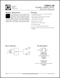 Click here to download ICS843AM-106 Datasheet