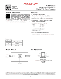 Click here to download ICS843022AGT Datasheet