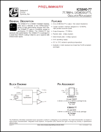 Click here to download ICS840AM-77T Datasheet