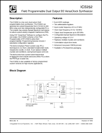 Click here to download ICS252MPLF Datasheet