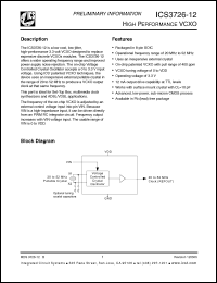 Click here to download ICS3726M-12 Datasheet