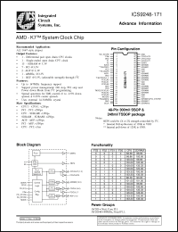 Click here to download ICS9248YG-171-T Datasheet