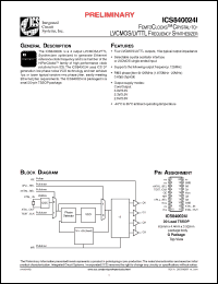 Click here to download ICS840024AGIT Datasheet