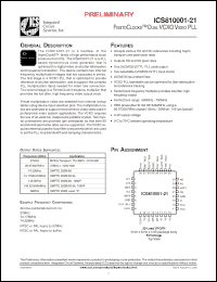 Click here to download ICS810001-21 Datasheet