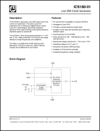 Click here to download ICS180M-01T Datasheet