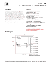 Click here to download ICS671M-06IT Datasheet