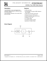 Click here to download ICS5OSK481TILF Datasheet