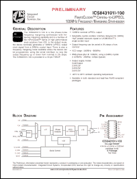 Click here to download ICS843101IAG-100T Datasheet