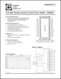 Click here to download ICS95V857CHLF-T Datasheet