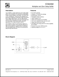 Click here to download ICS2402MT Datasheet