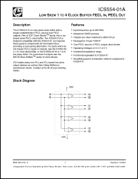 Click here to download ICS554-01A Datasheet