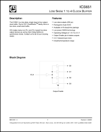 Click here to download ICS651 Datasheet