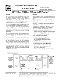 Click here to download ICS1893BRIEF Datasheet