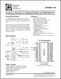 Click here to download ICS9248-103 Datasheet