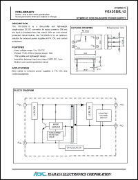 Click here to download YS123DS-12 Datasheet