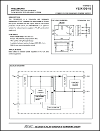 Click here to download YS243DS-05 Datasheet