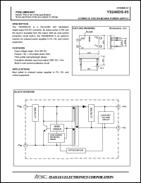 Click here to download YS246DS-05 Datasheet