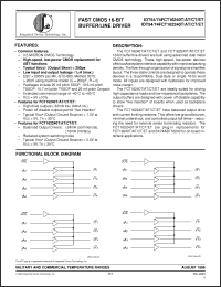 Click here to download IDT54FCT162240ETPAB Datasheet