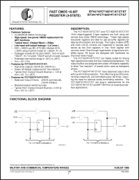 Click here to download IDT54FCT16374ATPFB Datasheet