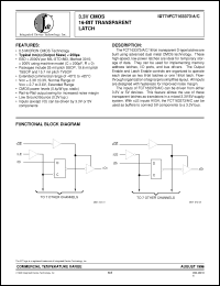 Click here to download IDT74FCT163373PV Datasheet